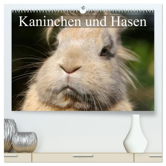 Kaninchen und Hasen (hochwertiger Premium Wandkalender 2026 DIN A2 quer), Kunstdruck in Hochglanz - Elisabeth Stanzer