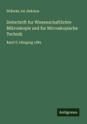 Cover-Bild zum Titel 'Zeitschrift fur Wissenschaftlichte Mikroskopie und fur Microskopische Technik' von 'Wilhelm Jul. Behrens'