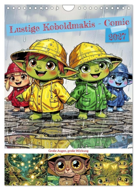 Lustige Koboldmakis - Comic (Wandkalender 2027 DIN A4 hoch), CALVENDO Monatskalender - Torsten Irmer