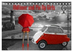 Cover-Bild zum Titel 'Oldtimer und Pin-Up Girls by Mausopardia (Tischkalender 2026 DIN A5 quer), CALVENDO Monatskalender' von 'Monika Jüngling Alias Mausopardia'