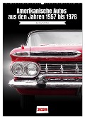 Amerikanische Autos aus den Jahren 1957 bis 1976 Frontansichten (Wandkalender 2025 DIN A2 hoch), CALVENDO Monatskalender - Beate Gube