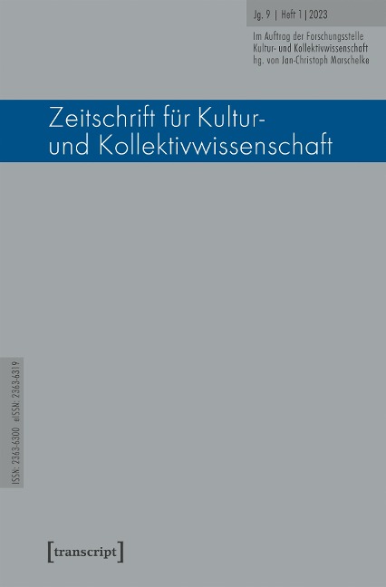 Zeitschrift für Kultur- und Kollektivwissenschaft - 