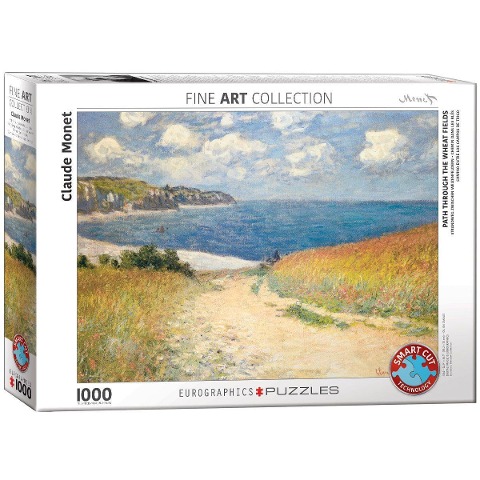 Strandweg zwischen Weizenfeldern von Claude Monet 1000 Teile - Claude Monet