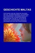 Cover-Bild zum Titel 'Geschichte Maltas' von ''