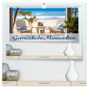 Cover-Bild zum Titel 'Gemütliche Miniwelten (hochwertiger Premium Wandkalender 2026 DIN A2 quer), Kunstdruck in Hochglanz' von 'Ally Bee'