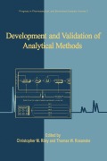 Cover-Bild zum Titel 'Development and Validation of Analytical Methods' von 'Christopher M. Riley, Thomas W. Rosanske'
