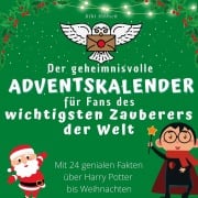 Cover-Bild zum Titel 'Der geheimnisvolle Adventskalender für Fans des wichtigsten Zauberers der Welt' von 'Bibi Hübsch'