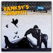 Cover-Bild zum Titel 'Banksy's Graffiti 2026 - 16-Monatskalender' von 'Browntrout Publishers'