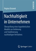 Cover-Bild zum Titel 'Nachhaltigkeit in Unternehmen' von 'Regina Osranek'