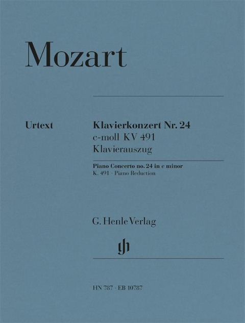 Mozart, Wolfgang Amadeus - Klavierkonzert c-moll KV 491 - Wolfgang Amadeus Mozart
