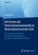 Cover-Bild zum Titel 'Die Kosten der Unternehmenskontrolle in Deutschland und den USA' von 'Julia Hansch'