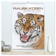 Cover-Bild zum Titel 'Emotionale Momente: Raubkatzen - die schnellen Jäger. (hochwertiger Premium Wandkalender 2026 DIN A2 hoch), Kunstdruck in Hochglanz' von 'Ingo Gerlach'