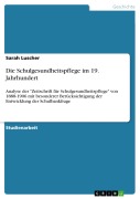 Cover-Bild zum Titel 'Die Schulgesundheitspflege im 19. Jahrhundert' von 'Sarah Luscher'