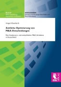 Cover-Bild zum Titel 'Zeitliche Optimierung von M&A-Entscheidungen' von 'Irmgard Eisenbarth'
