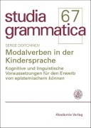 Cover-Bild zum Titel 'Modalverben in der Kindersprache' von 'Serge Doitchinov'