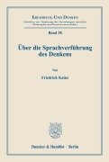 Cover-Bild zum Titel 'Über die Sprachverführung des Denkens.' von 'Friedrich Kainz'