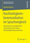 Cover-Bild zum Titel 'Nachhaltigkeitskommunikation im Sprachvergleich' von 'Daniela Glausch'