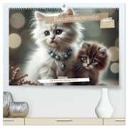 Cover-Bild zum Titel 'Katzenmomente (hochwertiger Premium Wandkalender 2026 DIN A2 quer), Kunstdruck in Hochglanz' von 'Sual¿M Sual¿M'