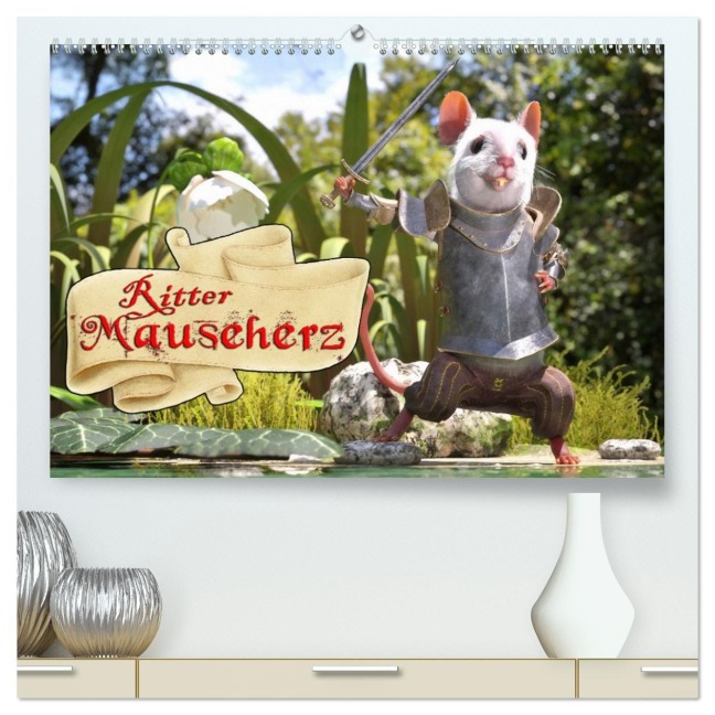 Ritter Mauseherz (hochwertiger Premium Wandkalender 2026 DIN A2 quer), Kunstdruck in Hochglanz - Karsten Schröder