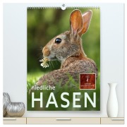 Niedliche Hasen (hochwertiger Premium Wandkalender 2026 DIN A2 hoch), Kunstdruck in Hochglanz - Peter Roder