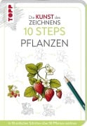 Cover-Bild zum Titel 'Die Kunst des Zeichnens 10 Steps - Pflanzen' von 'Justine Lecouffe'