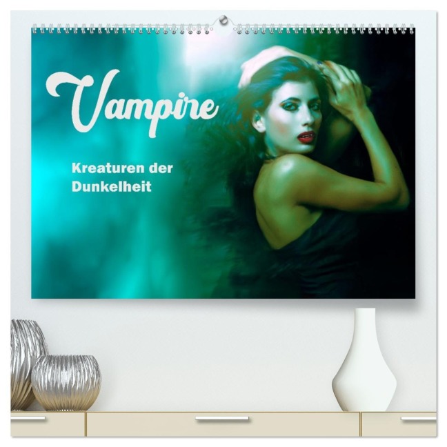 Vampire Kreaturen der Dunkelheit (hochwertiger Premium Wandkalender 2026 DIN A2 quer), Kunstdruck in Hochglanz - Liselotte Brunner-Klaus