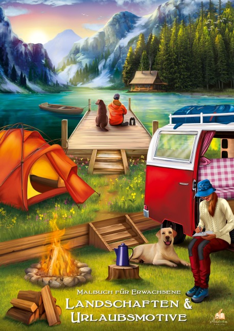 Landschaften & Urlaubsmotive - Malbuch für Erwachsene mit 50 wunderschönen Ausmalmotiven - Josef Mickey Müller