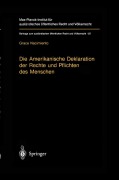 Cover-Bild zum Titel 'Die Amerikanische Deklaration der Rechte und Pflichten des Menschen' von 'Grace Nacimiento'