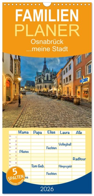 Familienplaner 2026 - Osnabrück ...meine Stadt mit 5 Spalten (Wandkalender, 21 x 45 cm) CALVENDO - Kurt Krause