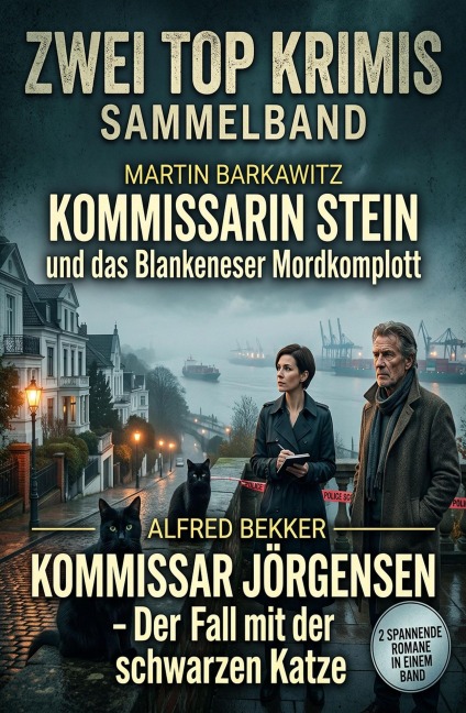 Zwei Top Krimis: Kommissarin Stein und das Blankeneser Mordkomplott / Kommissar Jörgensen - Der Fall Fall mit der schwarzen Katze - Alfred Bekker, Martin Barkawitz