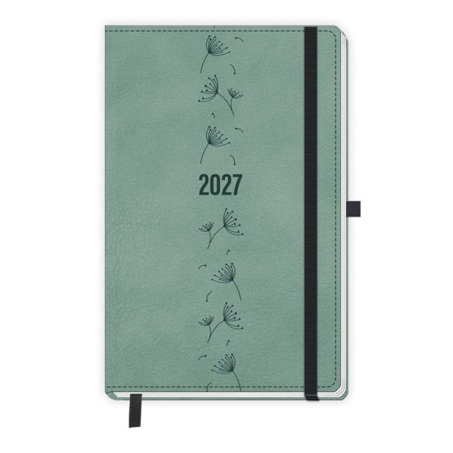TRÖTSCH - Taschenkalender A6 Soft Touch Premium Aquamarin 2027 - 