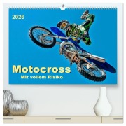 Cover-Bild zum Titel 'Motocross - mit vollem Risiko (hochwertiger Premium Wandkalender 2026 DIN A2 quer), Kunstdruck in Hochglanz' von 'Peter Roder'