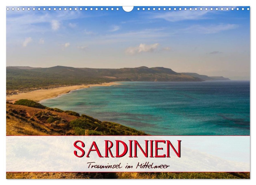 Sardinien Panoramakalender / CH-Version (Wandkalender 2026 DIN A3 quer), CALVENDO Monatskalender - Marcel Wenk