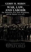 Cover-Bild zum Titel 'War, Law, and Labour' von 'G R Rubin'