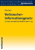 Cover-Bild zum Titel 'Verbraucherinformationsgesetz' von 'Rita Beck'