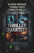 Cover-Bild zum Titel 'Thriller Quartett 4214' von 'Alfred Bekker, Thomas West, Carolyn Wells'