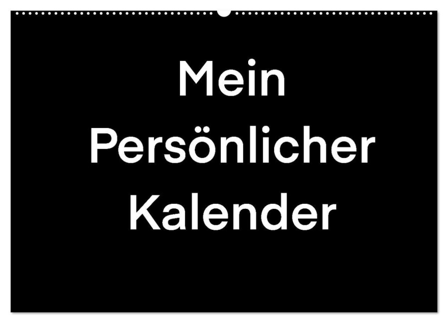 Mein Persönlicher Kalender (Wandkalender 2026 DIN A2 quer), CALVENDO Monatskalender - Hannah Tobias