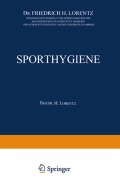 Cover-Bild zum Titel 'Sporthygiene' von 'Friedrich H. Lorentz'