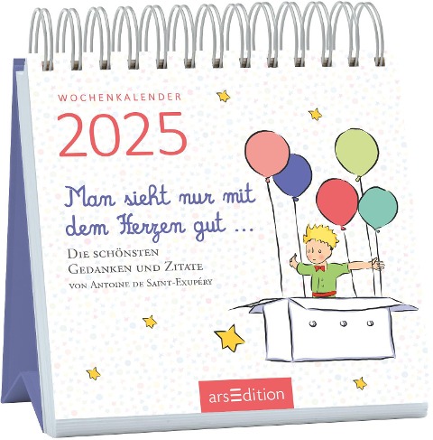 Mini-Wochenkalender Man sieht nur mit dem Herzen gut ... 2025 - 