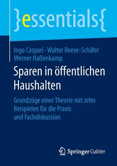 Sparen in öffentlichen Haushalten - Ingo Caspari, Werner Haßenkamp, Walter Reese-Schäfer