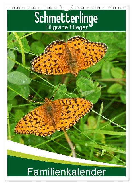Schmetterlinge: Filigrane Flieger / Familienkalender (Wandkalender 2024 DIN A4 hoch), CALVENDO Monatskalender - Karl-Hermann Althaus