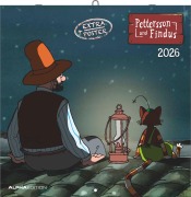 Pettersson & Findus 2026 - Broschürenkalender 30x30 cm (30x60 geöffnet) - Kalender mit Platz für Notizen - mit herausnehmbarem Poster - Wandkalender - 