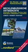 Cover-Bild zum Titel 'Mecklenburgische Ostseeküste Lübeck - Wismar - Rostock 1 : 75 000. Wander- und Radwanderkarte' von ''