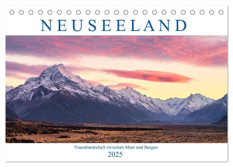 Neuseeland: Traumlandschaft zwischen Meer und Bergen (Tischkalender 2025 DIN A5 quer), CALVENDO Monatskalender - Sandra Schänzer