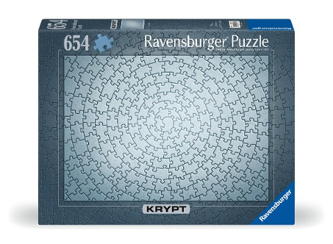 Ravensburger Puzzle 12000071 - Krypt Puzzle Silber - Puzzle mit 654 silbernen Teilen, tolle Herausforderung für Puzzle-Profis ab 14 Jahren - 