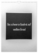 Cover-Bild zum Titel 'Das schwarze Quadrat auf weißem Grund (Wandkalender 2026 DIN A4 hoch), CALVENDO Monatskalender' von 'Sven Rausch'