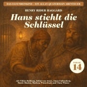 Cover-Bild zum Titel 'Hans stiehlt die Schlüssel (Das Elfenbeinkind - Ein Allan Quatermain Abenteuer, Folge 14)' von 'H. Rider Haggard'