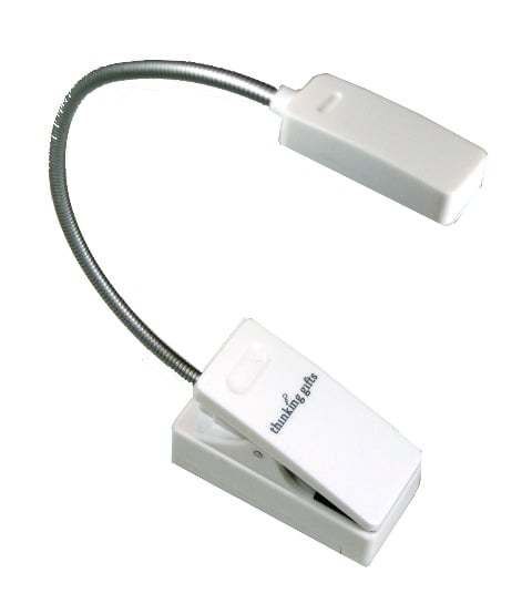 E-Booklight Weiß | LED Leselampe mit Clip für Bücher und E-Reader - 
