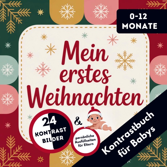 Kontrastbuch für Babys: Mein erstes Weihnachten - LenoArts Publishing