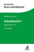 Cover-Bild zum Titel 'Schuldrecht I' von 'Dieter Medicus, Stephan Lorenz'